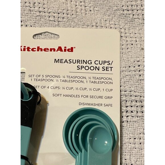 Kitchenaid measuring cup/spoon set aqua# KE475OHAQA‎ - Picture 2 of 3